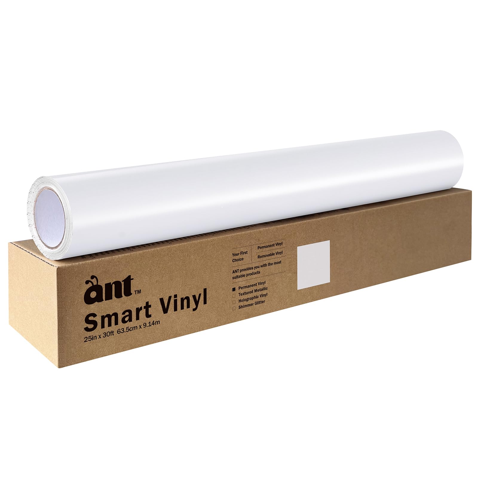 Amazon.com: Ant Ivory White 25inch x 30ft Smart Permanent Vinyl